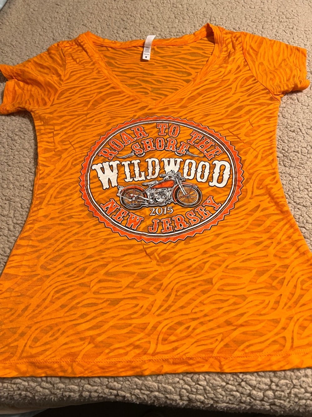 Wildwood New Jersey Orange Graphic Tee